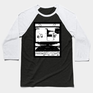 Computer black and white design Baseball T-Shirt